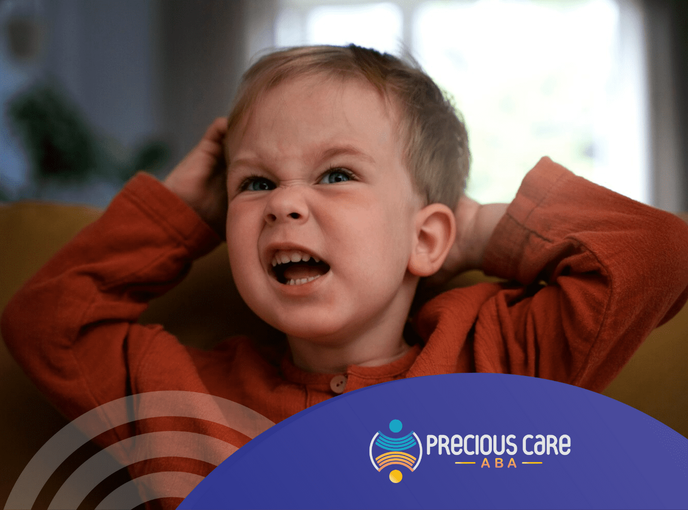 A child throwing a tantrum during ABA therapy
